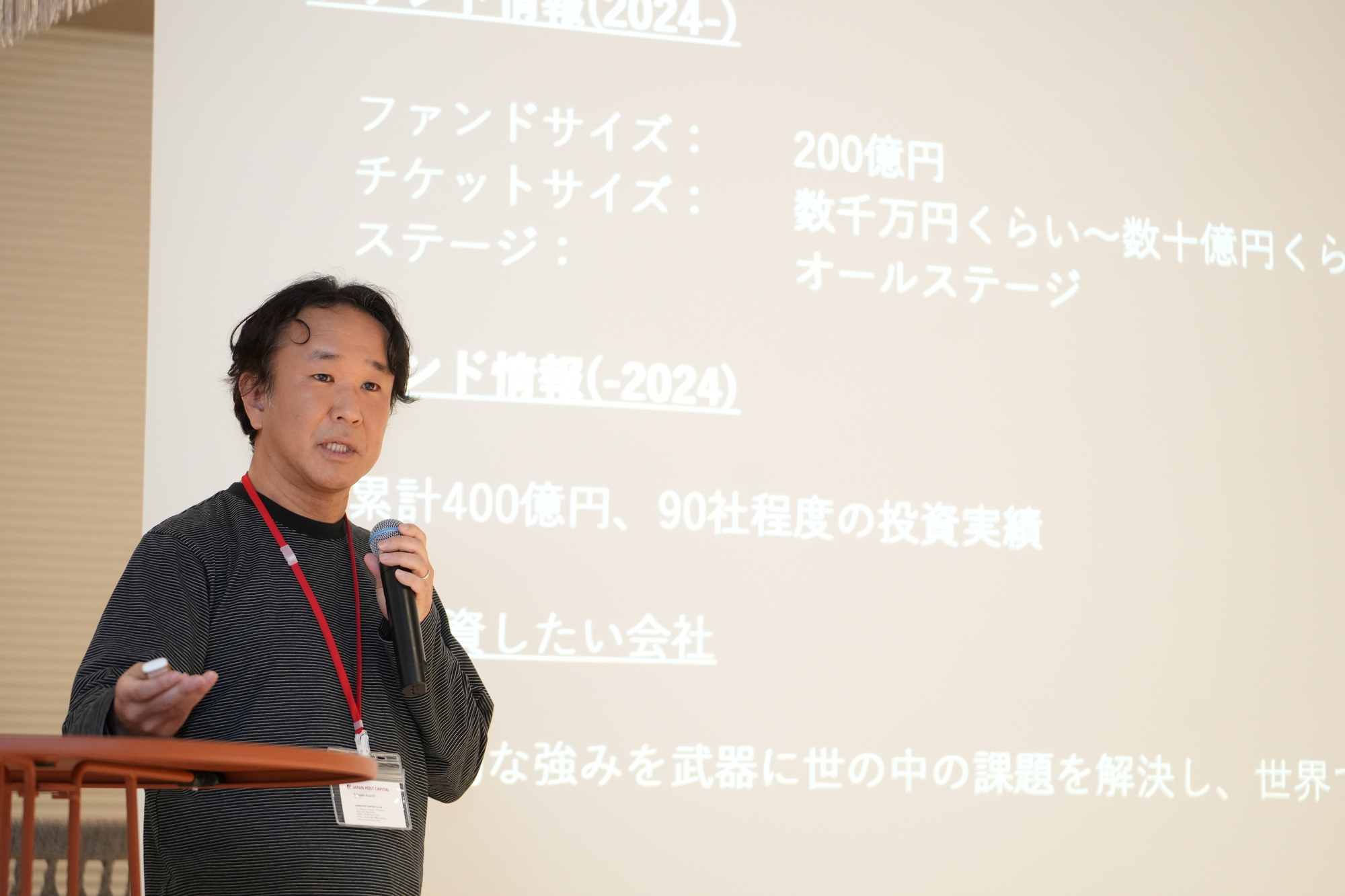日本郵政キャピタル株式会社　代表取締役社長 足立 崇彰 氏