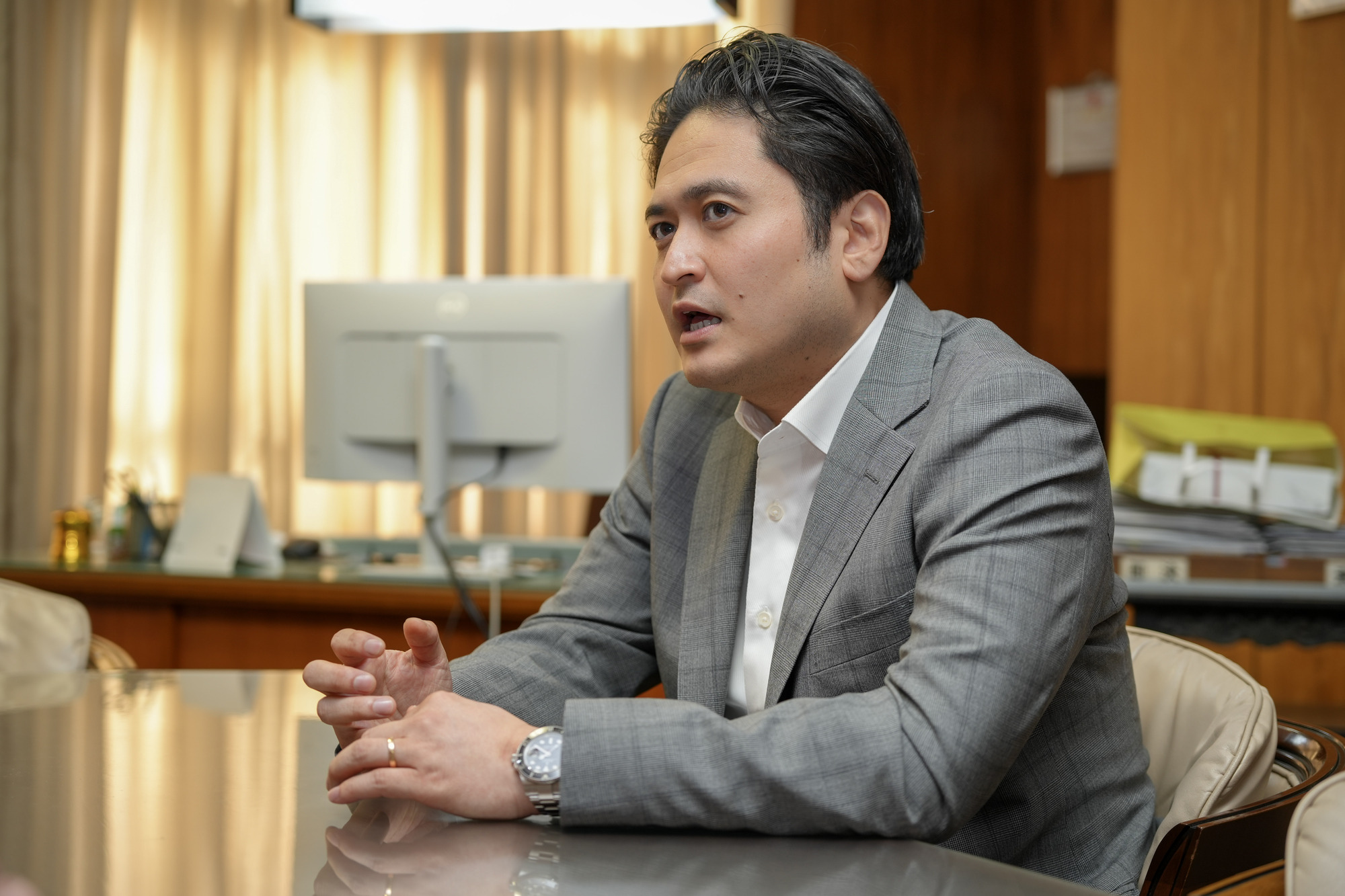 長年続けてきた自社事業を振り返る松本氏