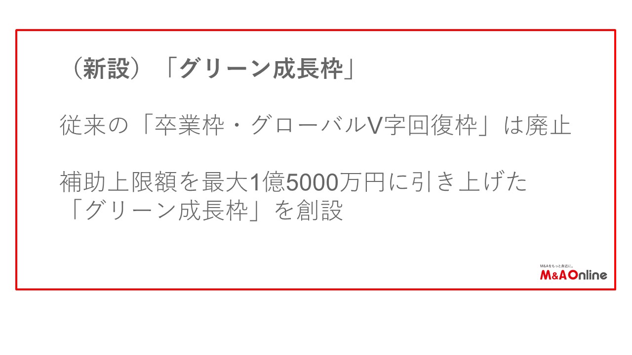グリーン成長枠について